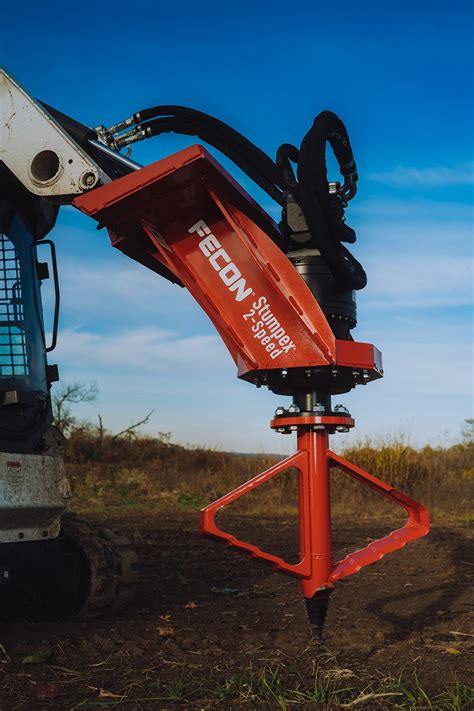 stumper attachment for skid steer|stumpex auger bit attachment.